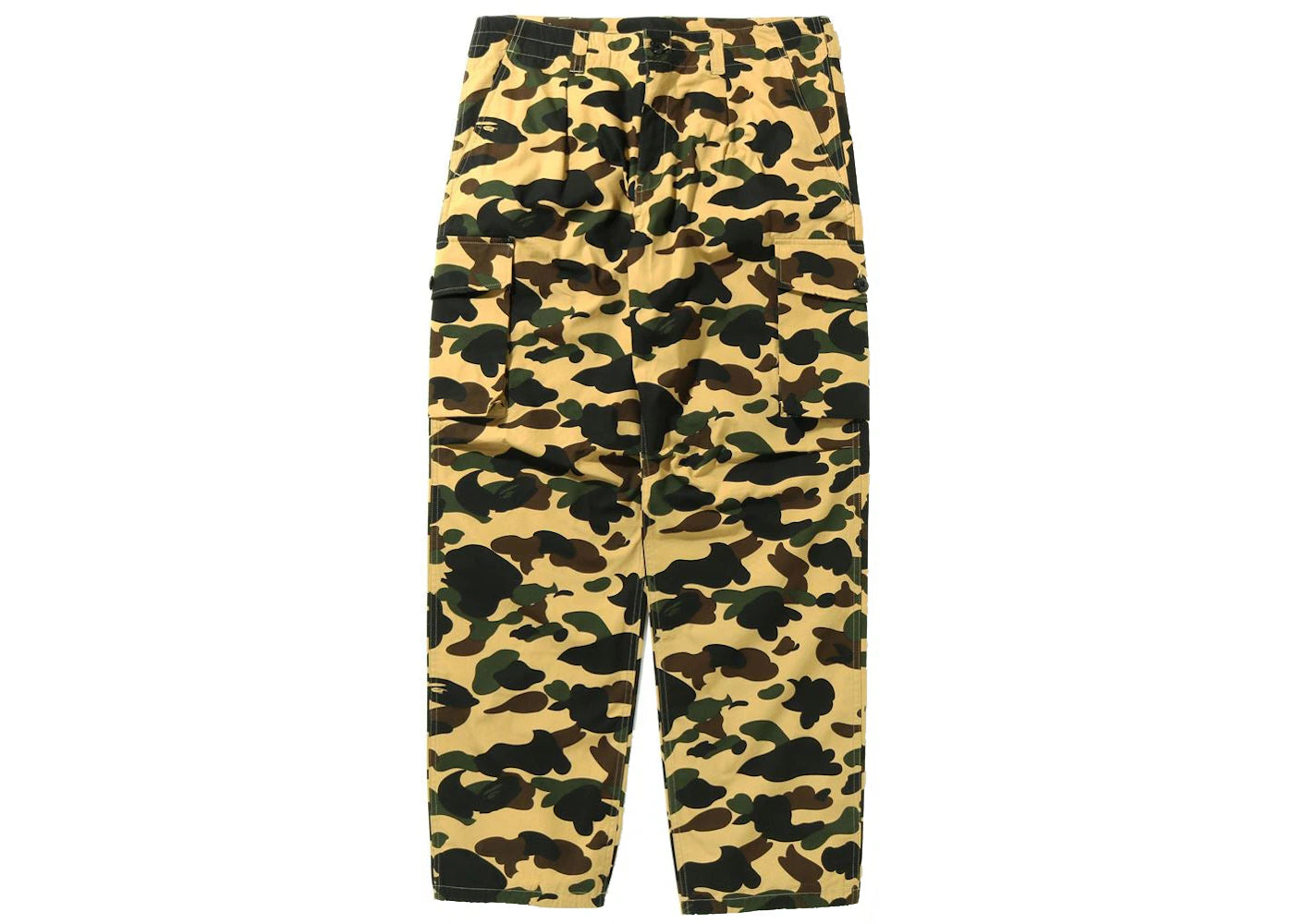 BAPE 1st Camo Wide Fit 6 Pocket Pants Yellow