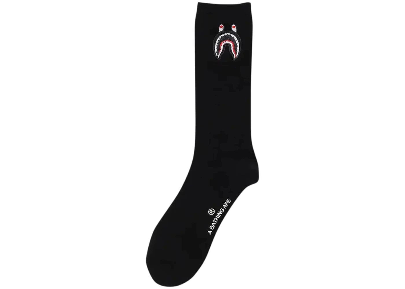 BAPE 1st Shark Socks Black