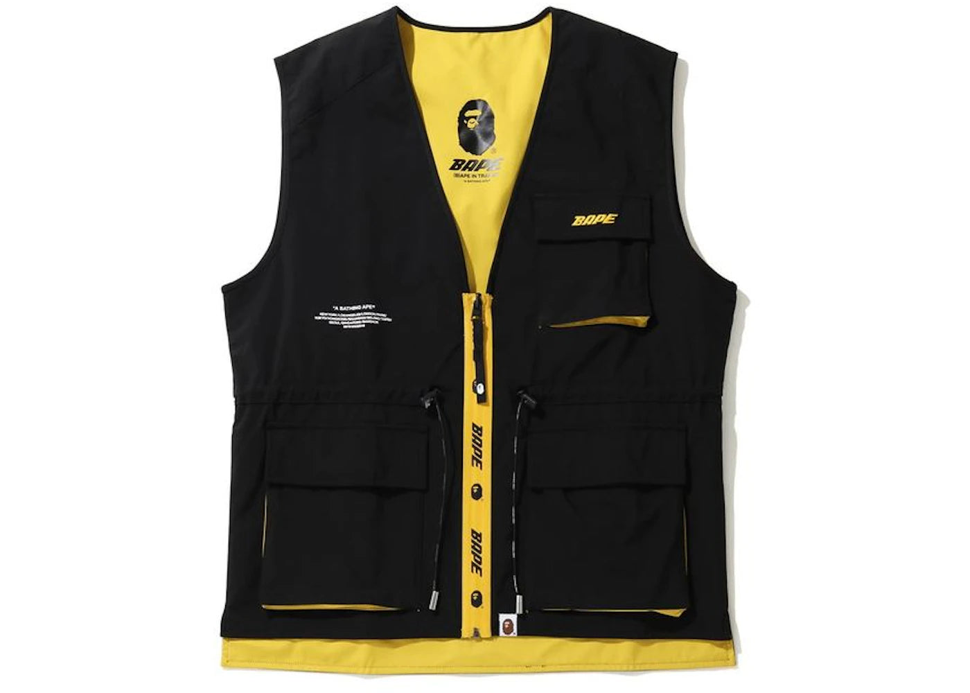 BAPE 2Layer Reversible Utility Vest Black