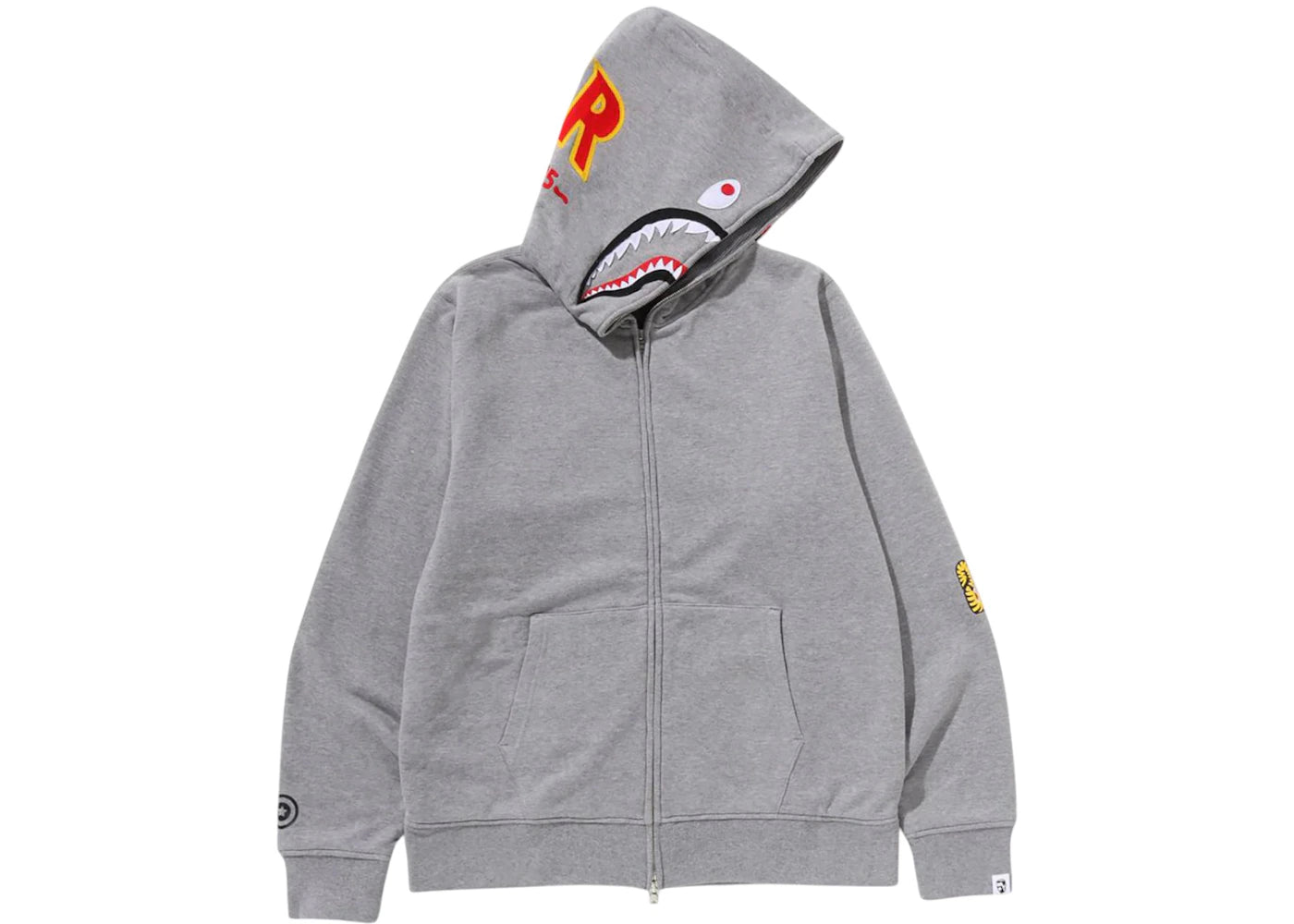 BAPE 2nd Shark Full Zip Hoodie Grey