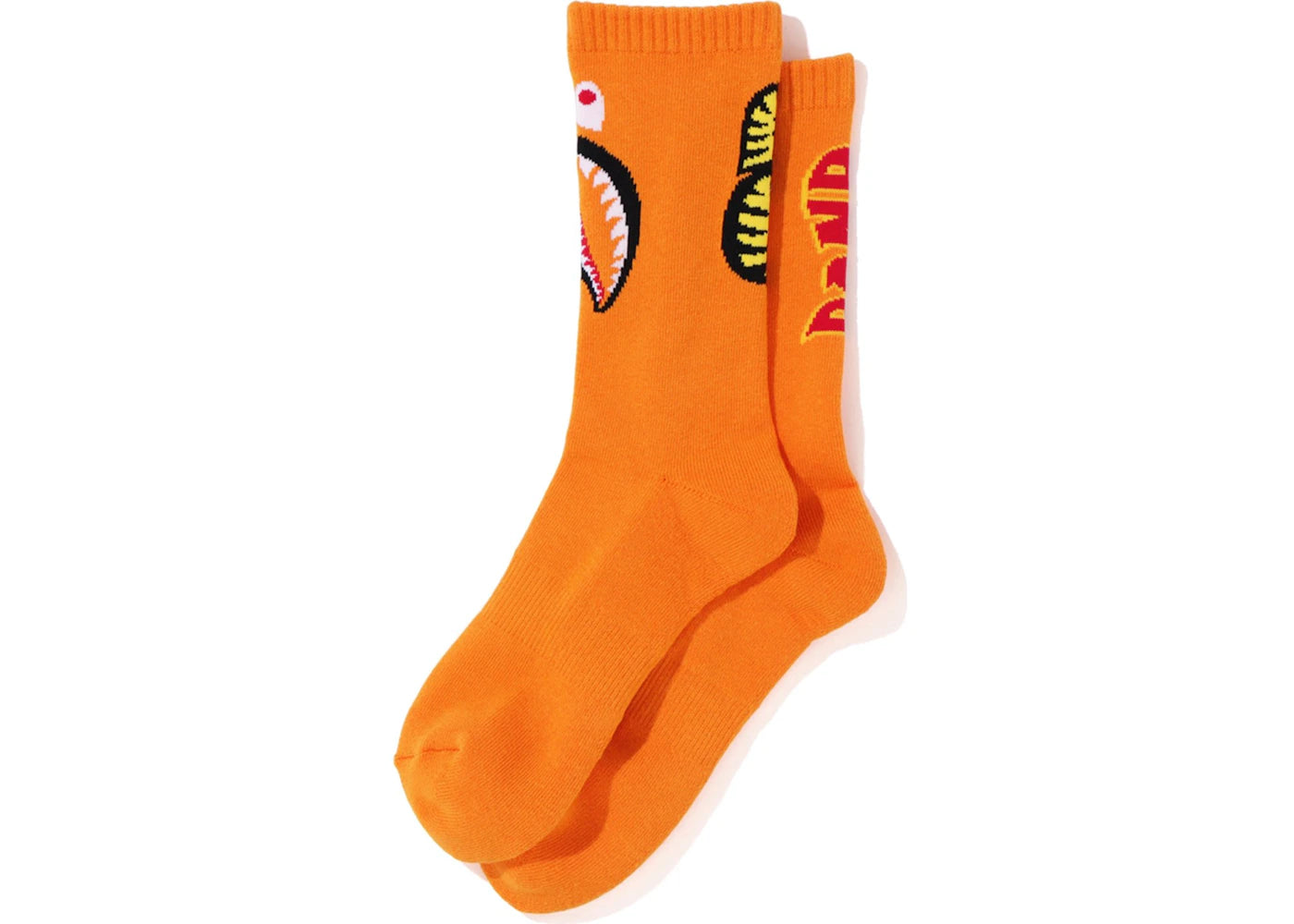 BAPE 2nd Shark Socks Orange