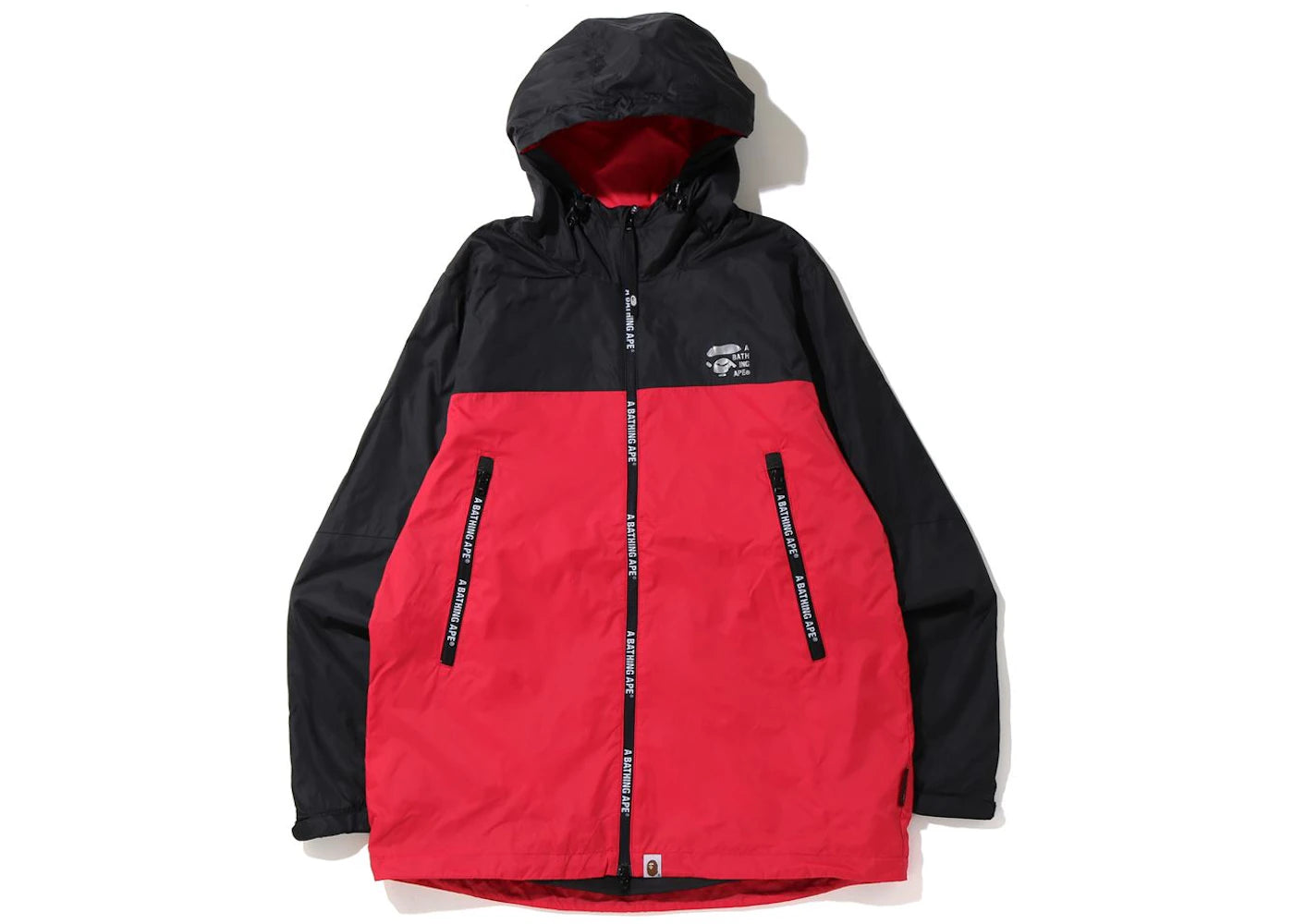 BAPE 2tone Hoodie Jacket Red