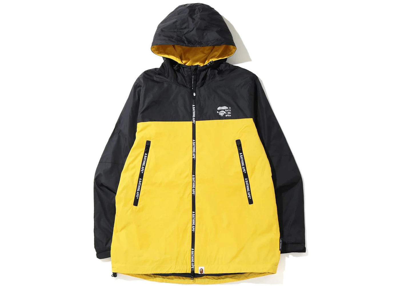 BAPE 2tone Hoodie Jacket Yellow