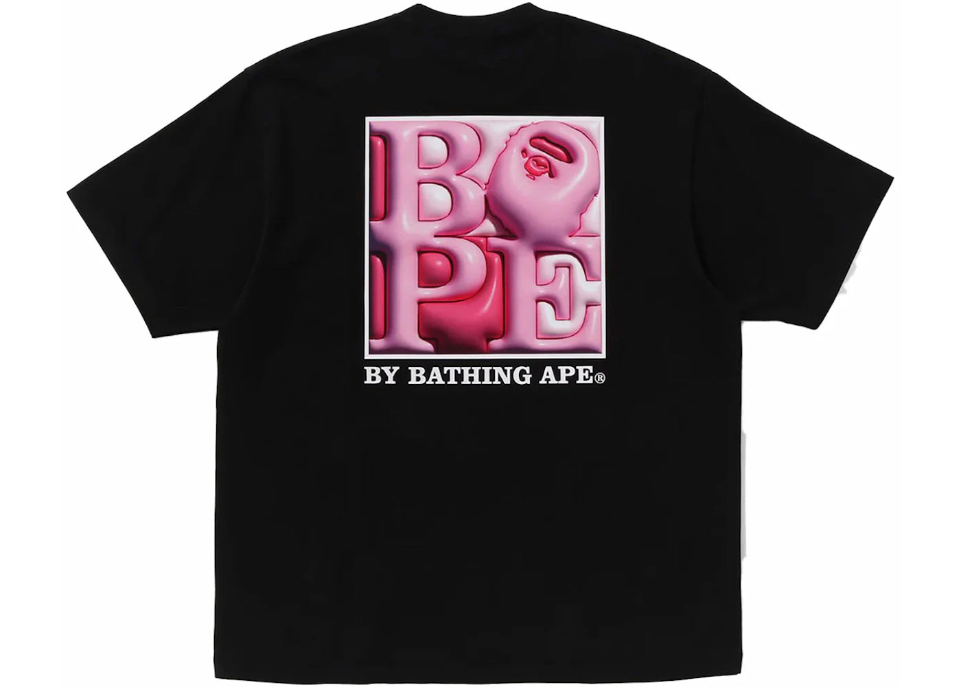 BAPE 3D Art Ape Head Relaxed Fit Tee Black