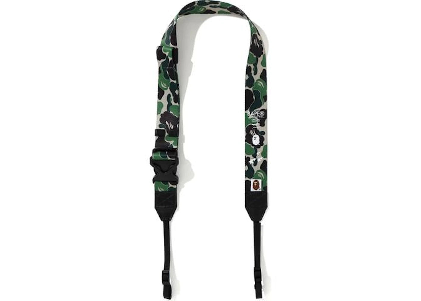 BAPE A Bathing APE ABC Camo Camera Wide Strap Green