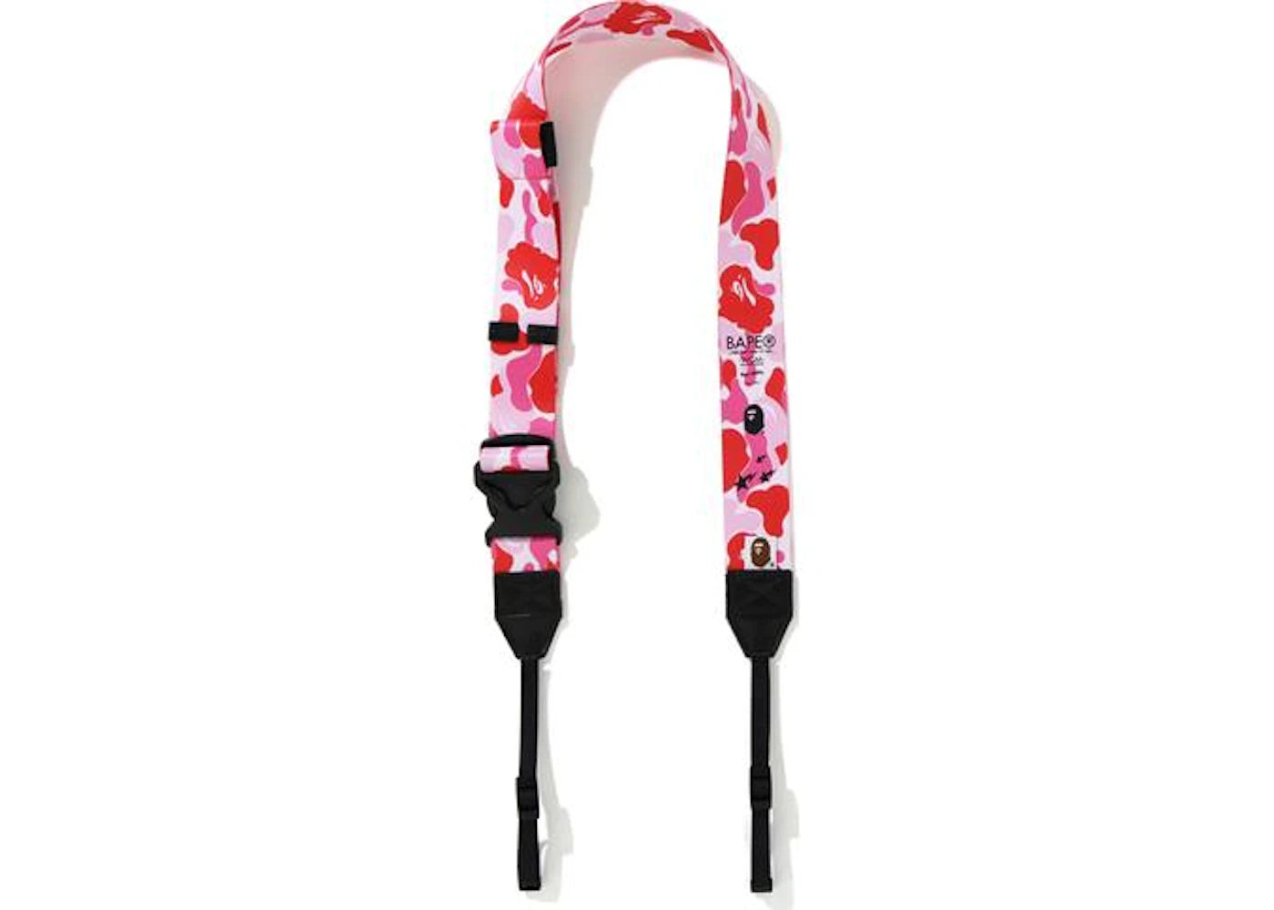 BAPE A Bathing APE ABC Camo Camera Wide Strap Pink