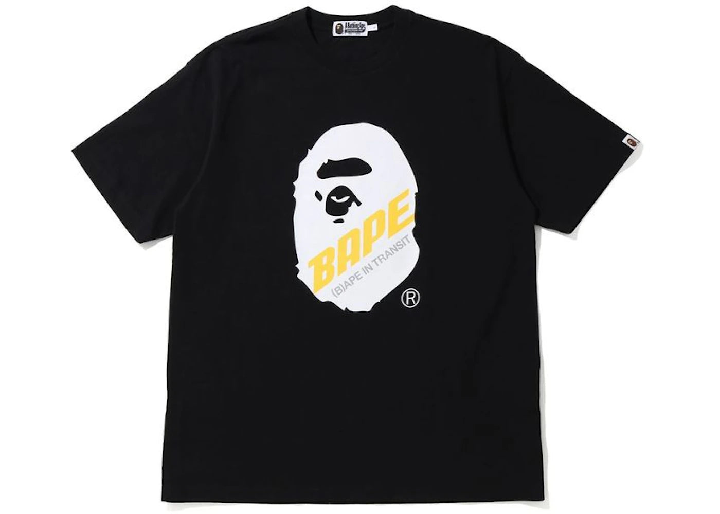 BAPE A Bathing Ape (B)Ape In Transit Ape Head Oversized Tee Black