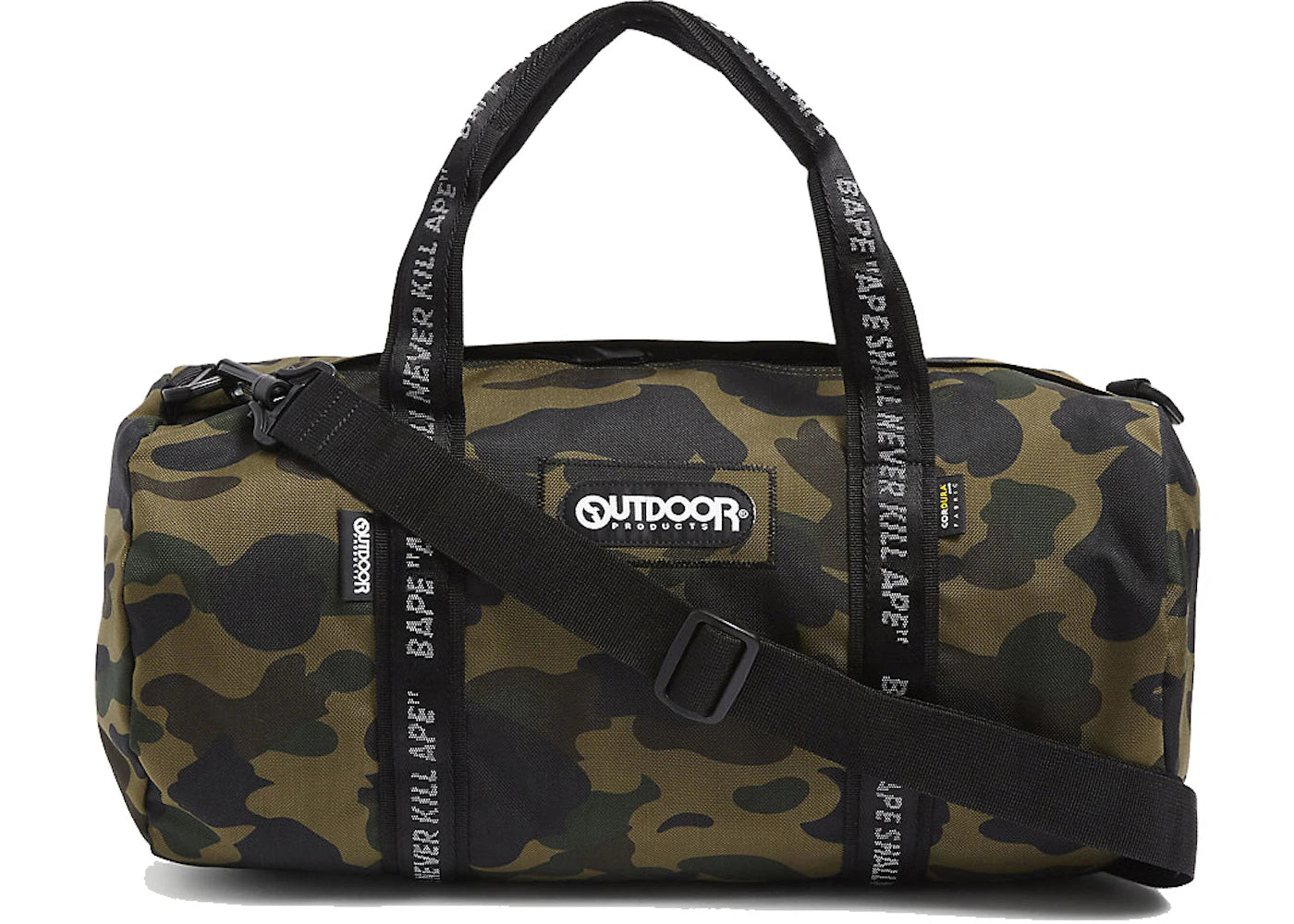 BAPE A Bathing Ape Bape x Outdoor Products 1st Camo Duffel Bag Green