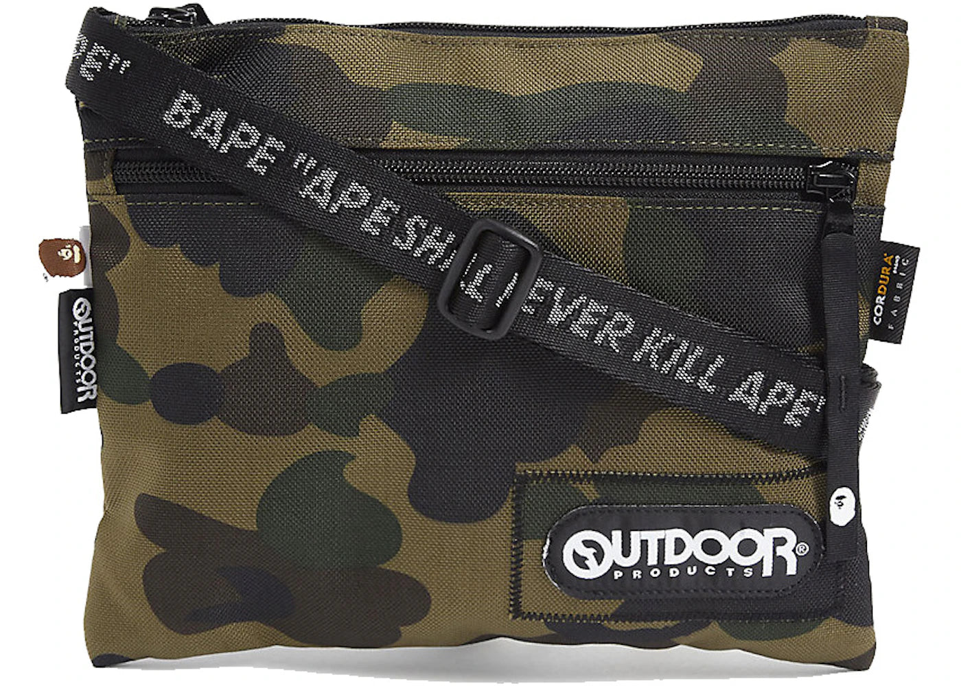 BAPE A Bathing Ape Bape x Outdoor Products 1st Camo Mini Shoulder Bag Green