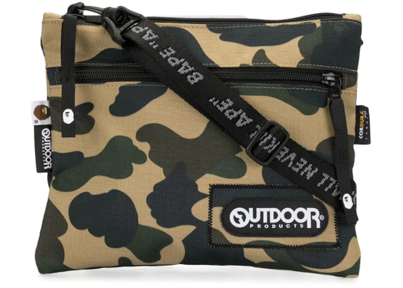 BAPE A Bathing Ape Bape x Outdoor Products 1st Camo Mini Shoulder Bag Yellow