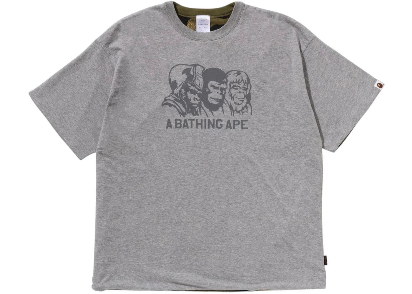 BAPE A Bathing Ape Double Face Legacy Tee (FW25) Gray