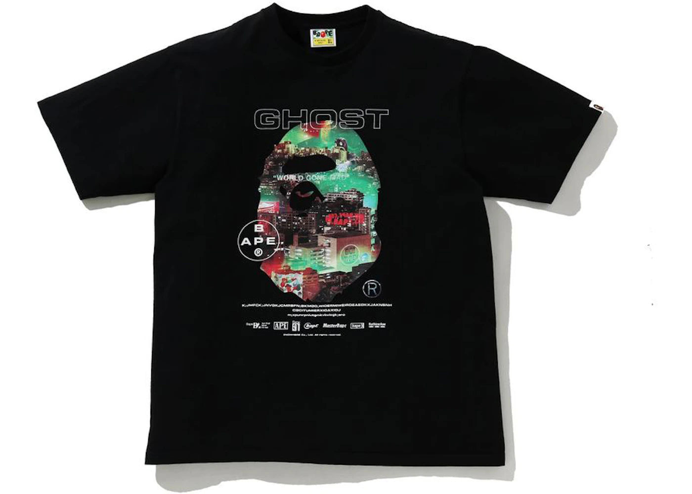 BAPE A Bathing Ape Ghorst 2 Relaxed Fit Tee Black