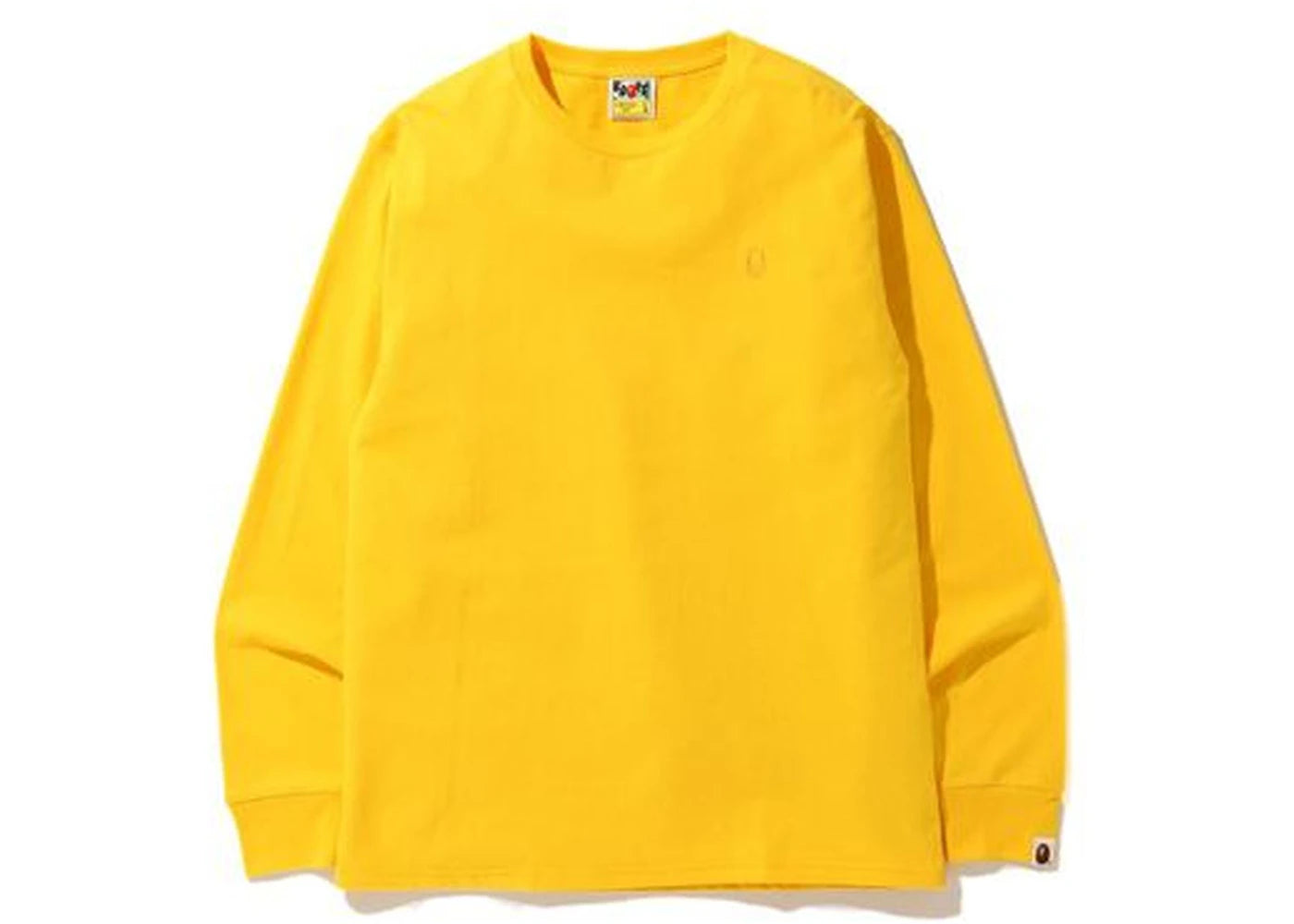 BAPE A Bathing Ape Head One Point L/S Tee Pure Yellow