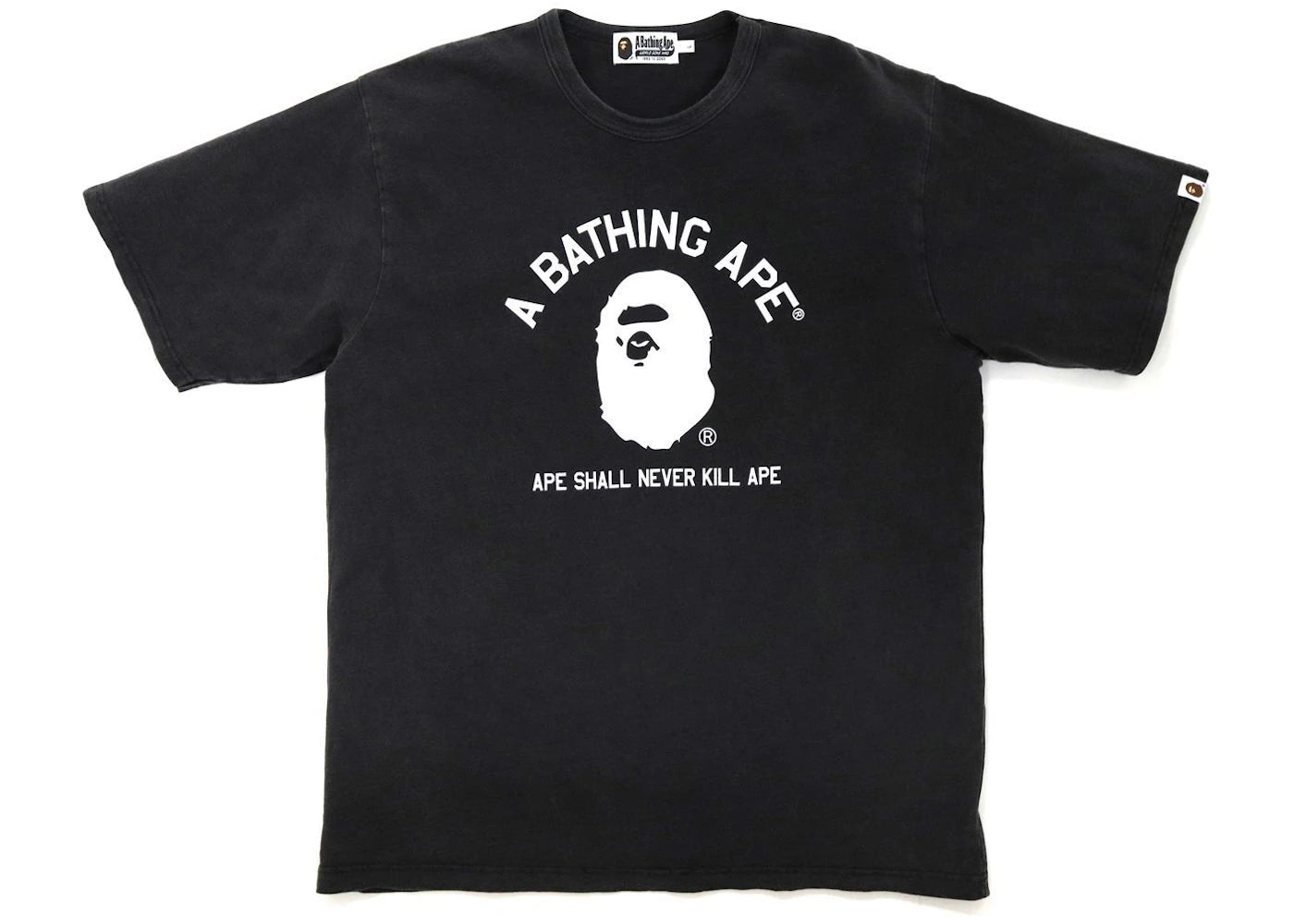 BAPE A Bathing Ape Indigo Relaxed Fit Tee Black