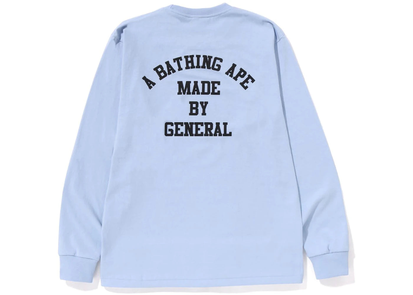 BAPE A Bathing Ape Lettered L/S Tee Sax