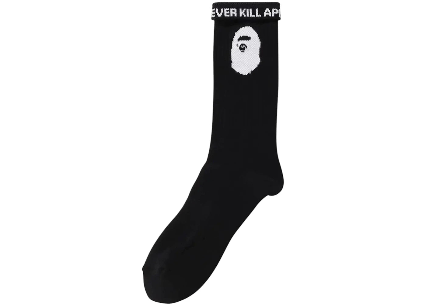 BAPE A Bathing Ape Logo Socks Black