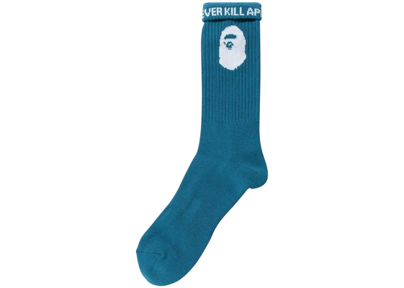 BAPE A Bathing Ape Logo Socks Blue