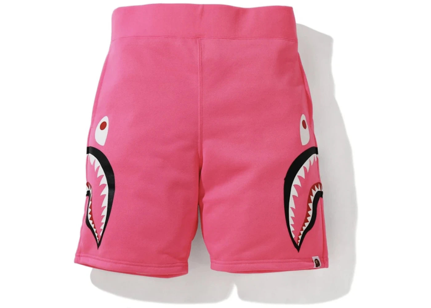 BAPE A Bathing Ape Neon Shark Sweat Shorts Pink