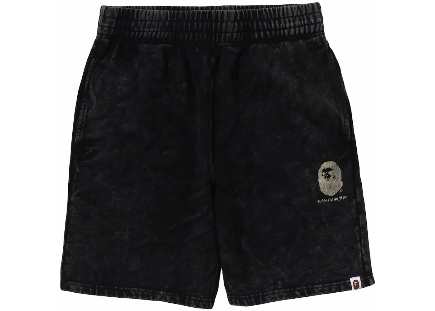 BAPE A Bathing Ape Overdye Sweat Shorts Black