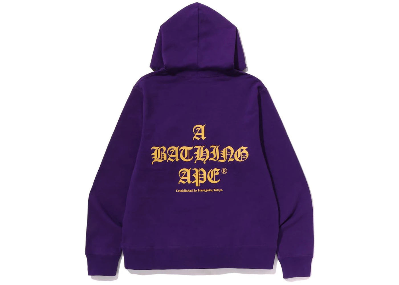 BAPE A Bathing Ape Pullover Hoodie Purple