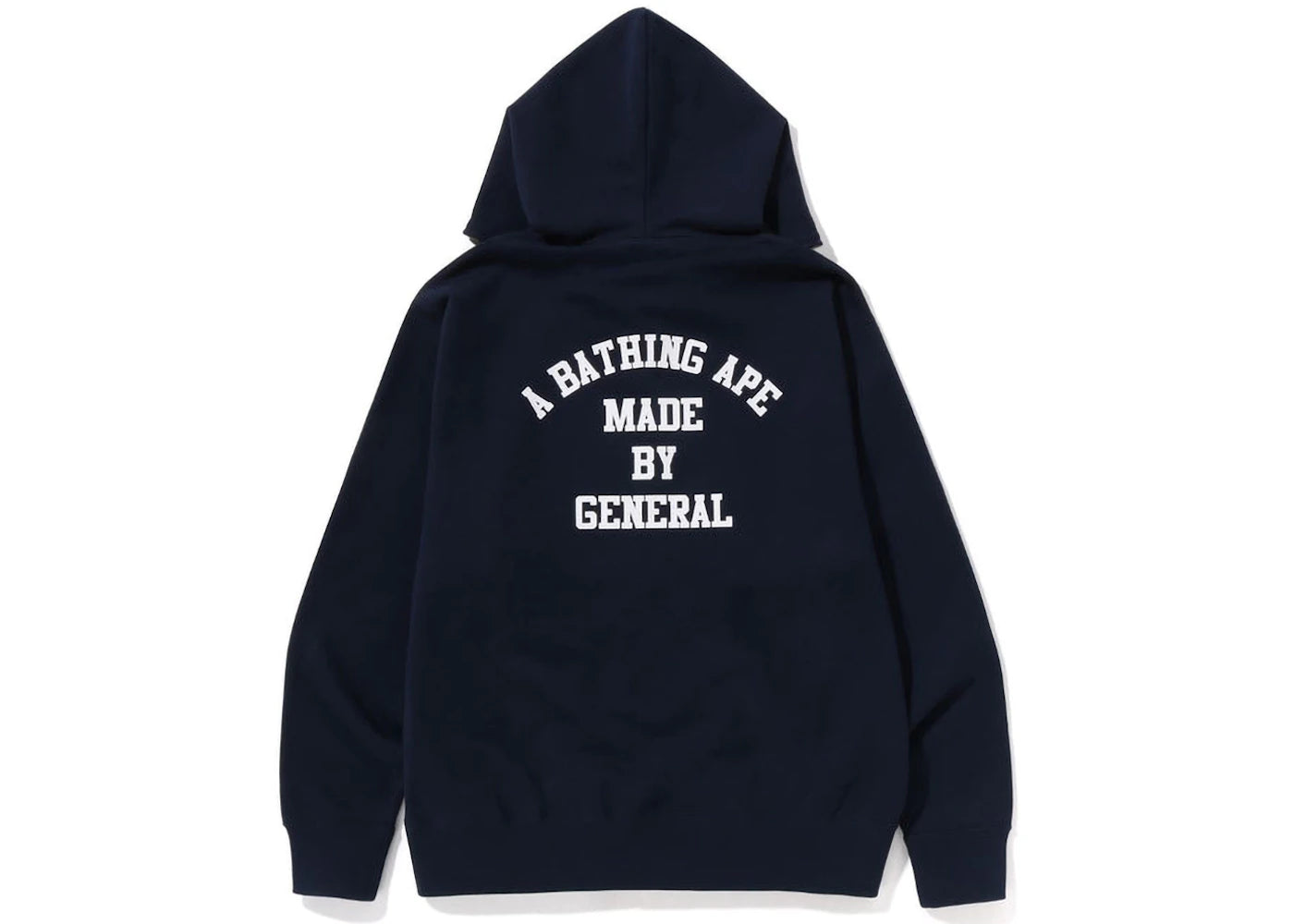 BAPE A Bathing Ape Relaxed Fit Full Zip Hoodie Navy