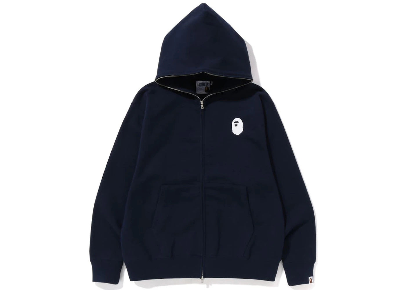 BAPE A Bathing Ape Relaxed Fit Full Zip Hoodie Navy