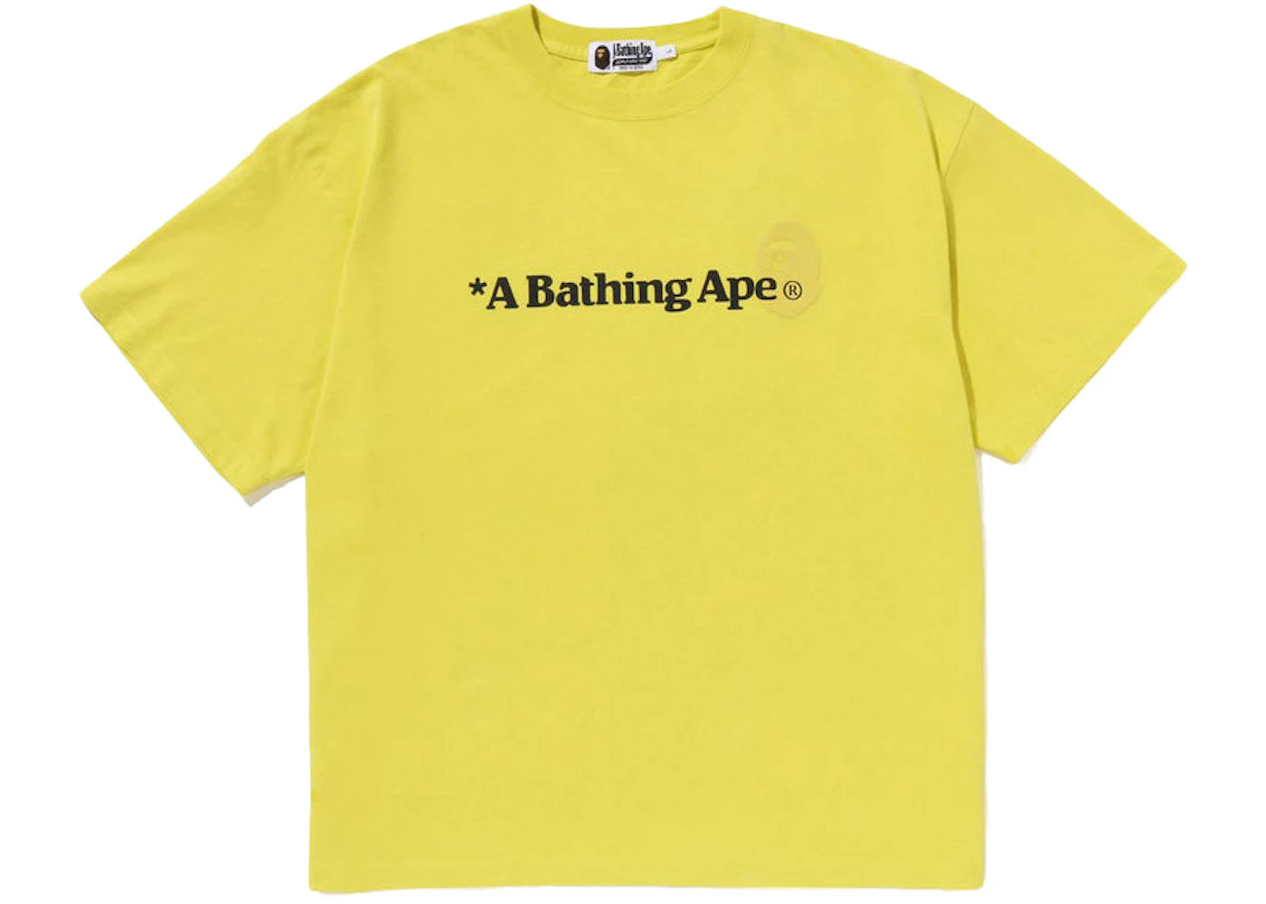 BAPE A Bathing Ape Relaxed Fit Tee Yellow