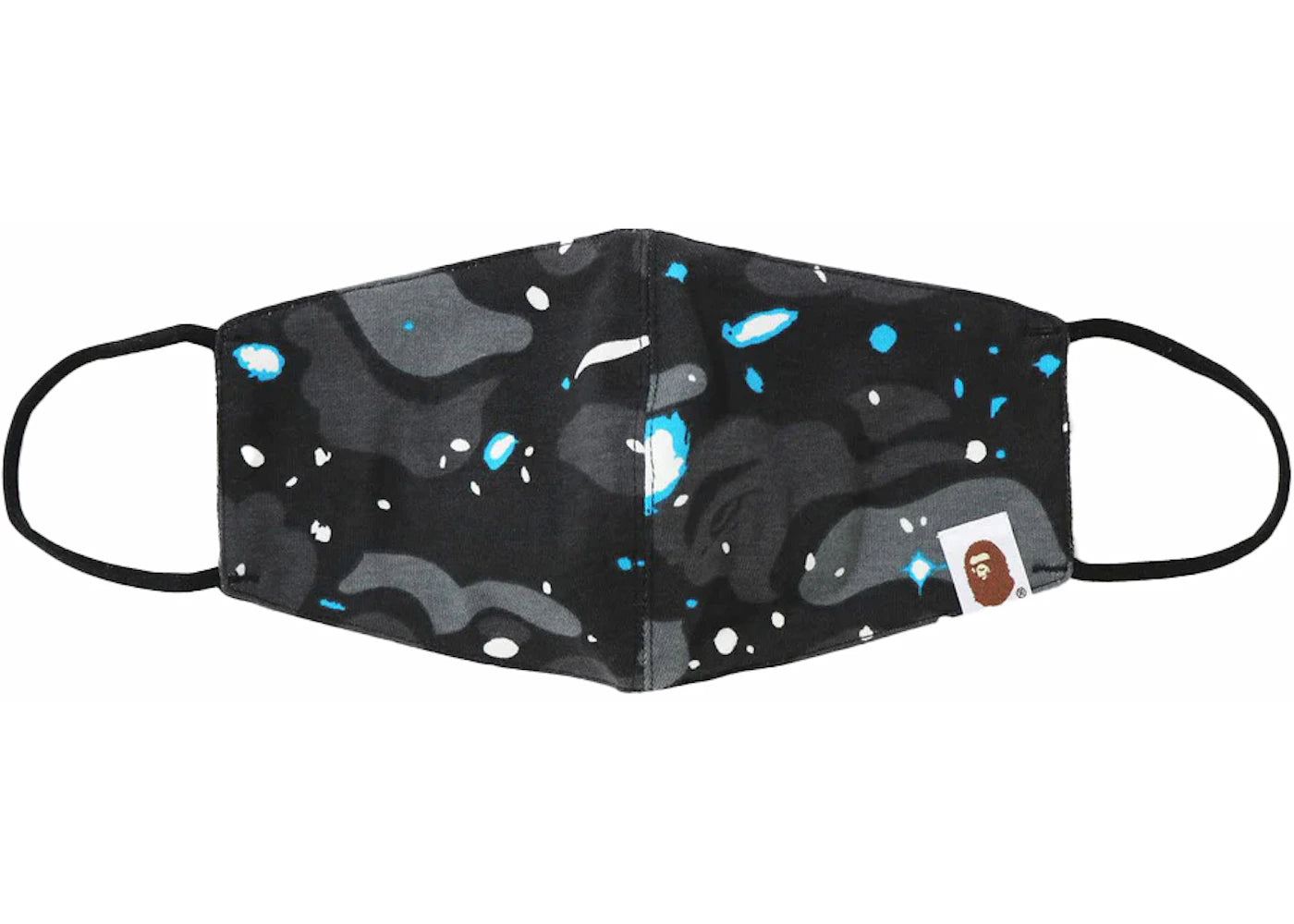 BAPE A Bathing Ape Space Camo Mask Black
