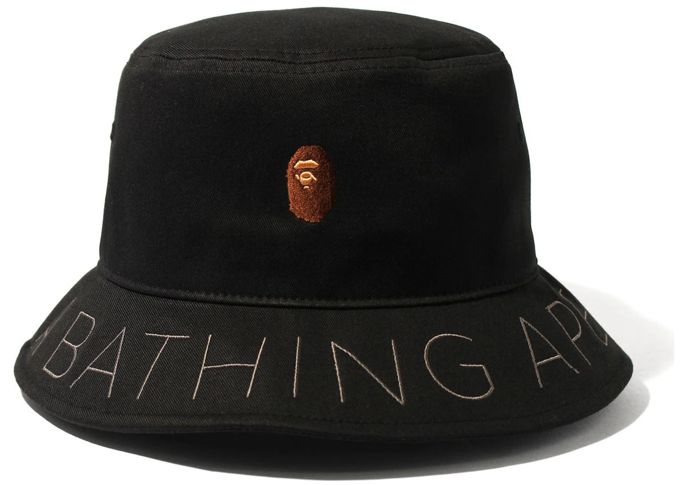 BAPE A Bathing Ape Twill Bucket Hat Black
