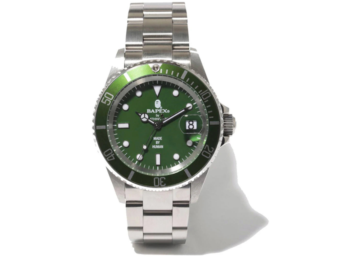 BAPE A Bathing Ape Type 1 Bapex Watch (2013) Green/Silver