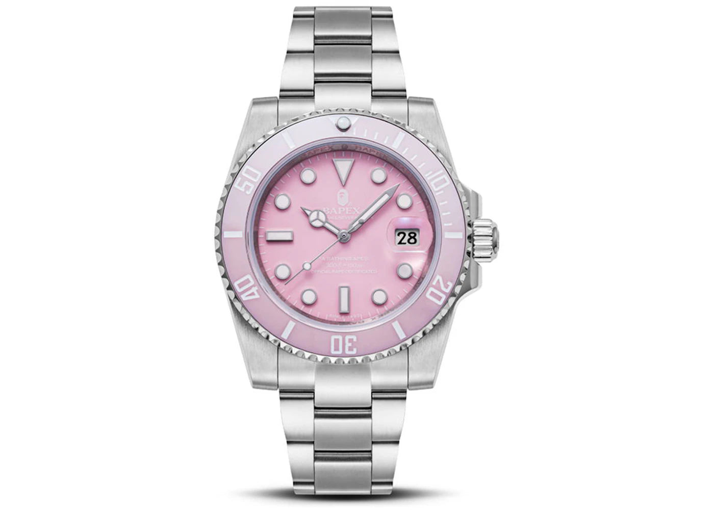 BAPE A Bathing Ape Type 1 Bapex Watch (2022) Pink Silver