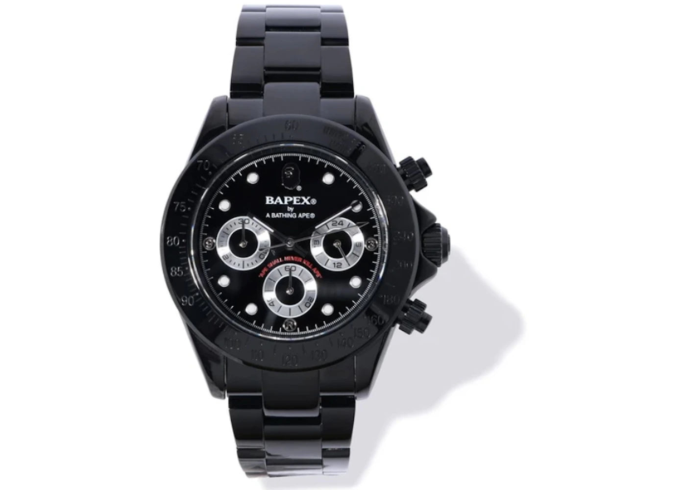 BAPE A Bathing Ape Type 3 Bapex Watch Black