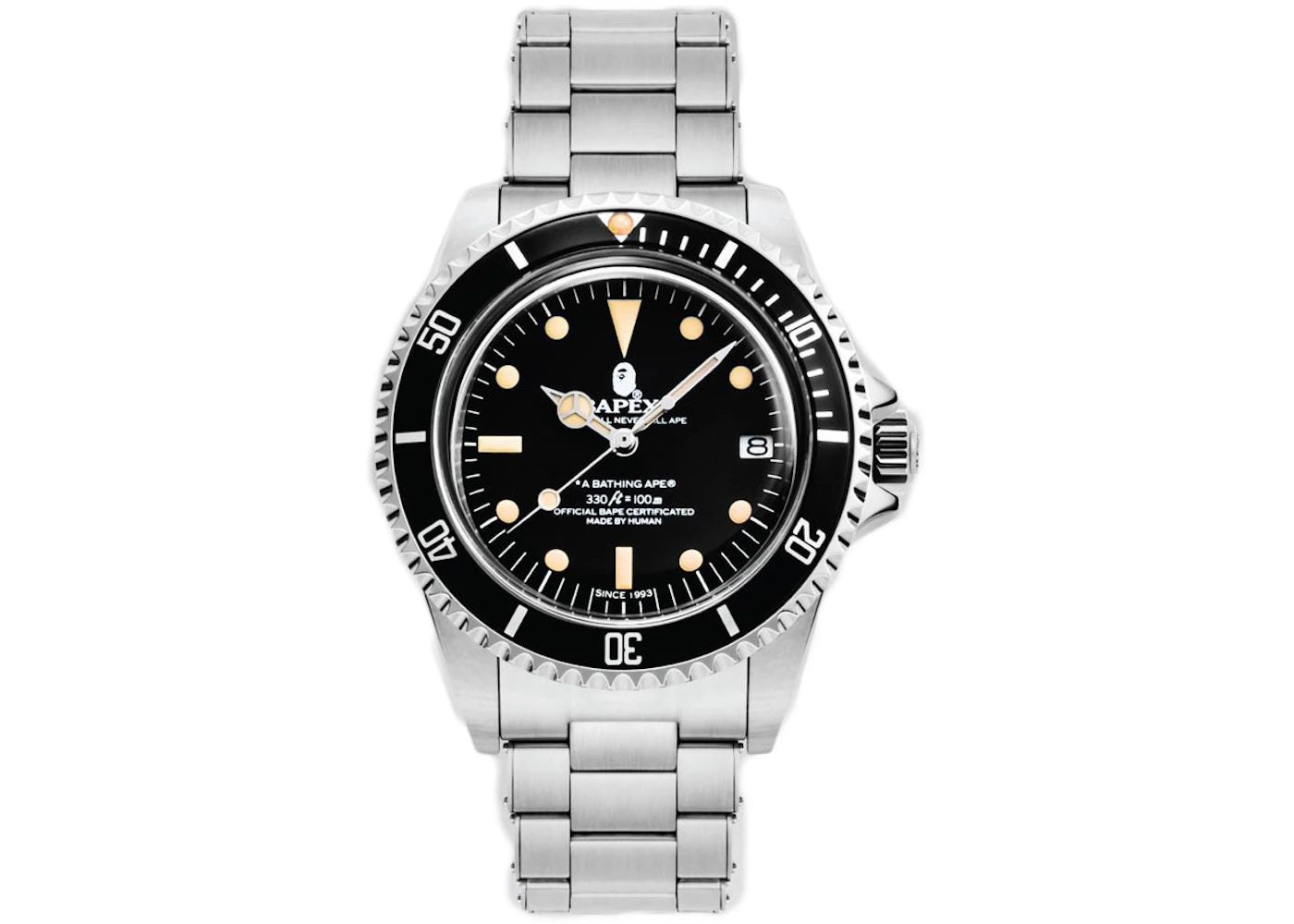 BAPE A Bathing Ape Vintage Type 1 Bapex Watch Black