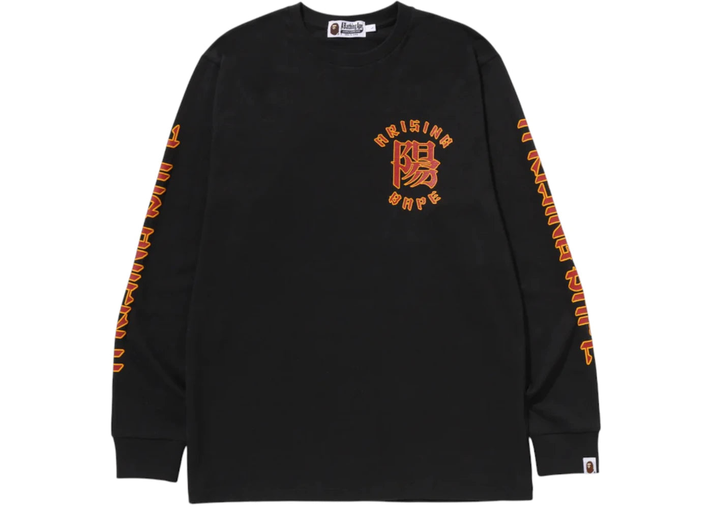 BAPE A Rising Bape LS Tee Black