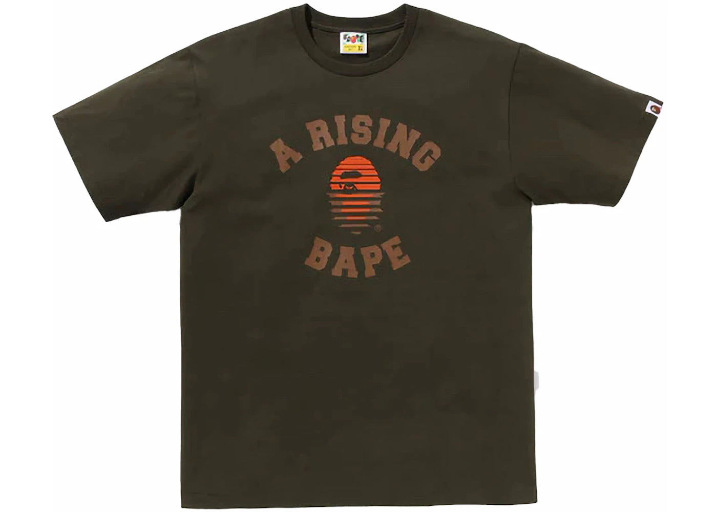 BAPE A Rising Bape Tee Olivedrab