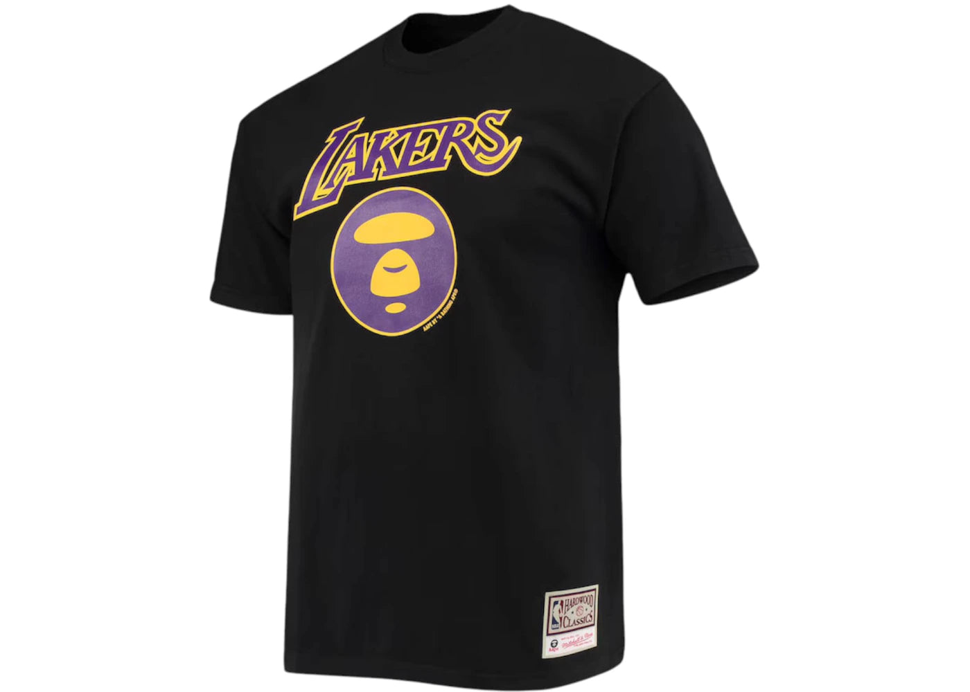 BAPE AAPE x Mitchell & Ness Lakers Tee Black