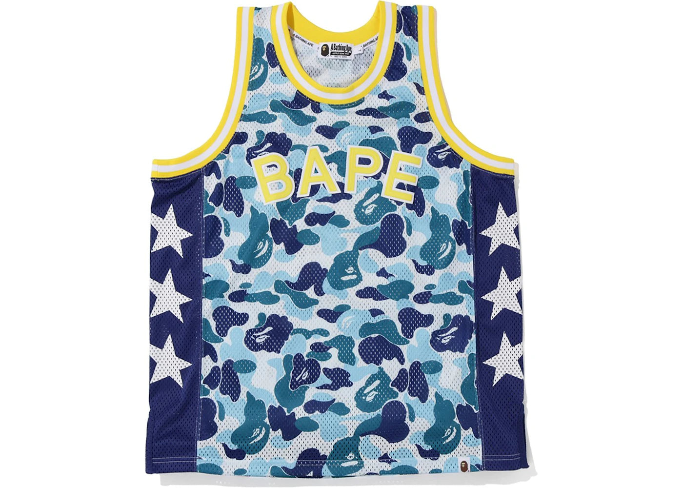 BAPE ABC Basketball Tank Top Blue