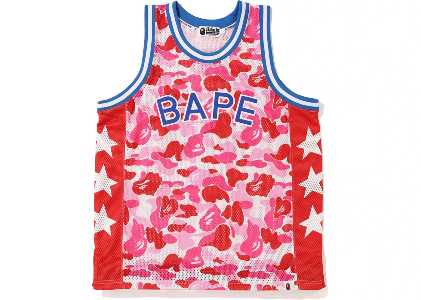 BAPE ABC Basketball Tank Top Pink