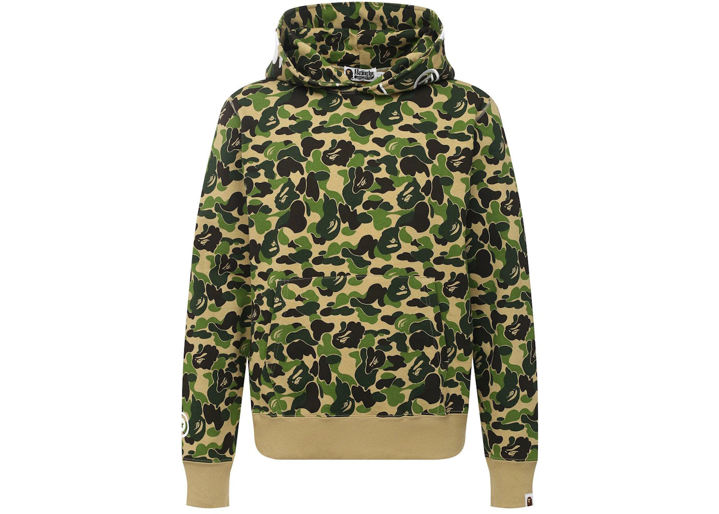 BAPE ABC Camo 2nd Ape Wide Pullover Hoodie Green