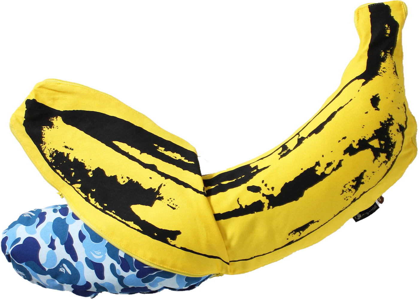 BAPE ABC Camo Andy Warhol Banana Cushion (Medium) Blue