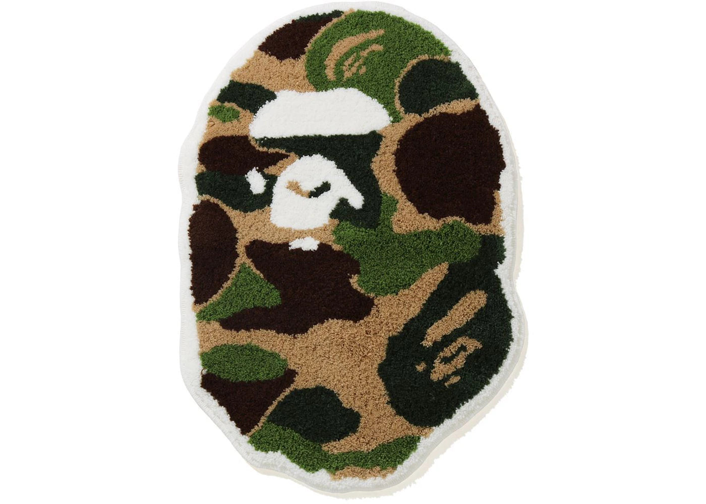 BAPE ABC Camo Ape Head Rug Green