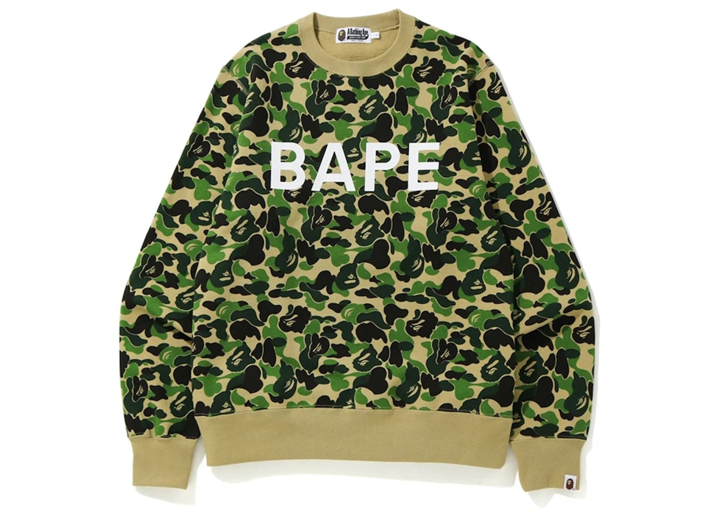 BAPE ABC Camo BAPE Crewneck Green