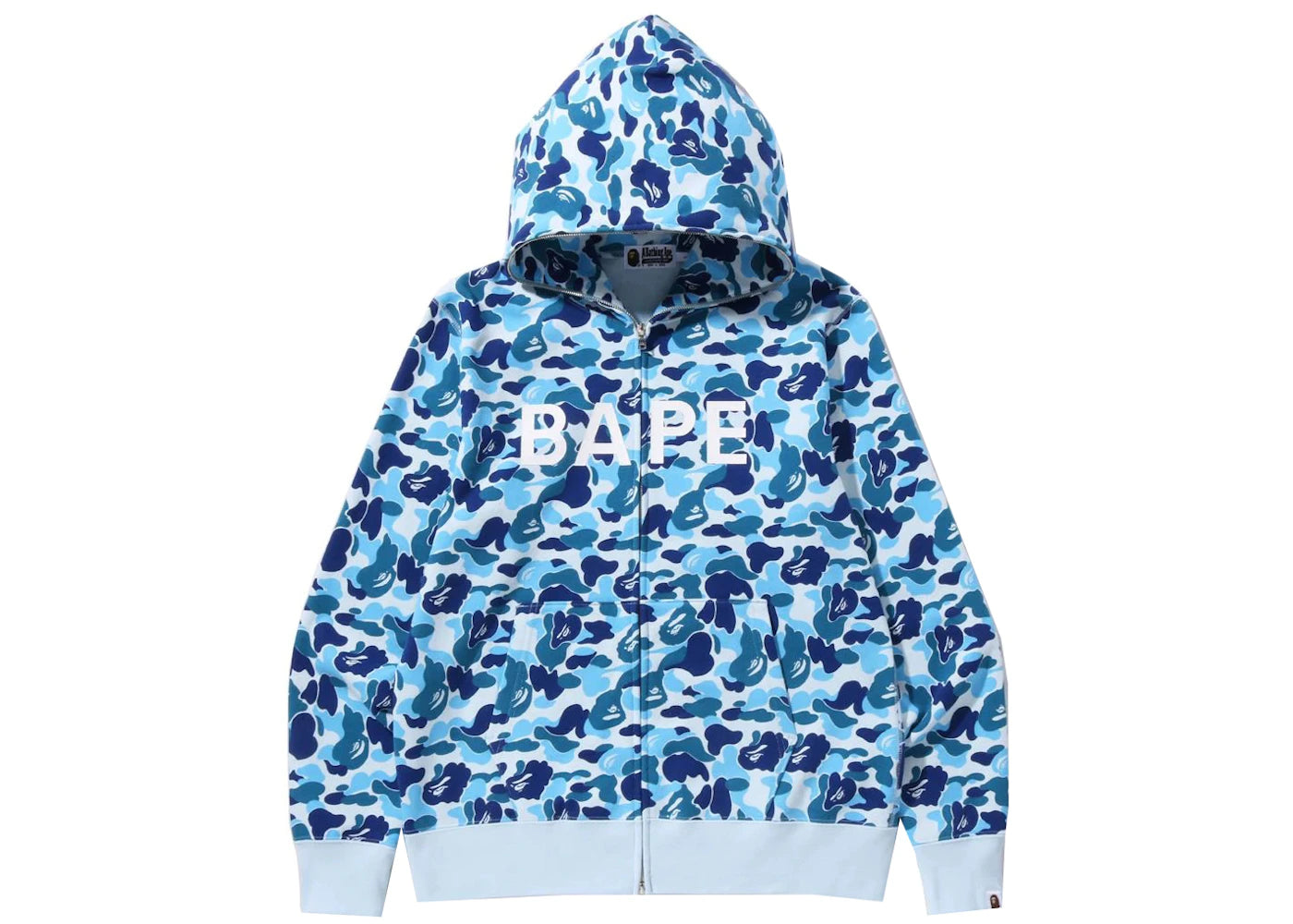 BAPE ABC Camo BAPE Full Zip Hoodie Blue