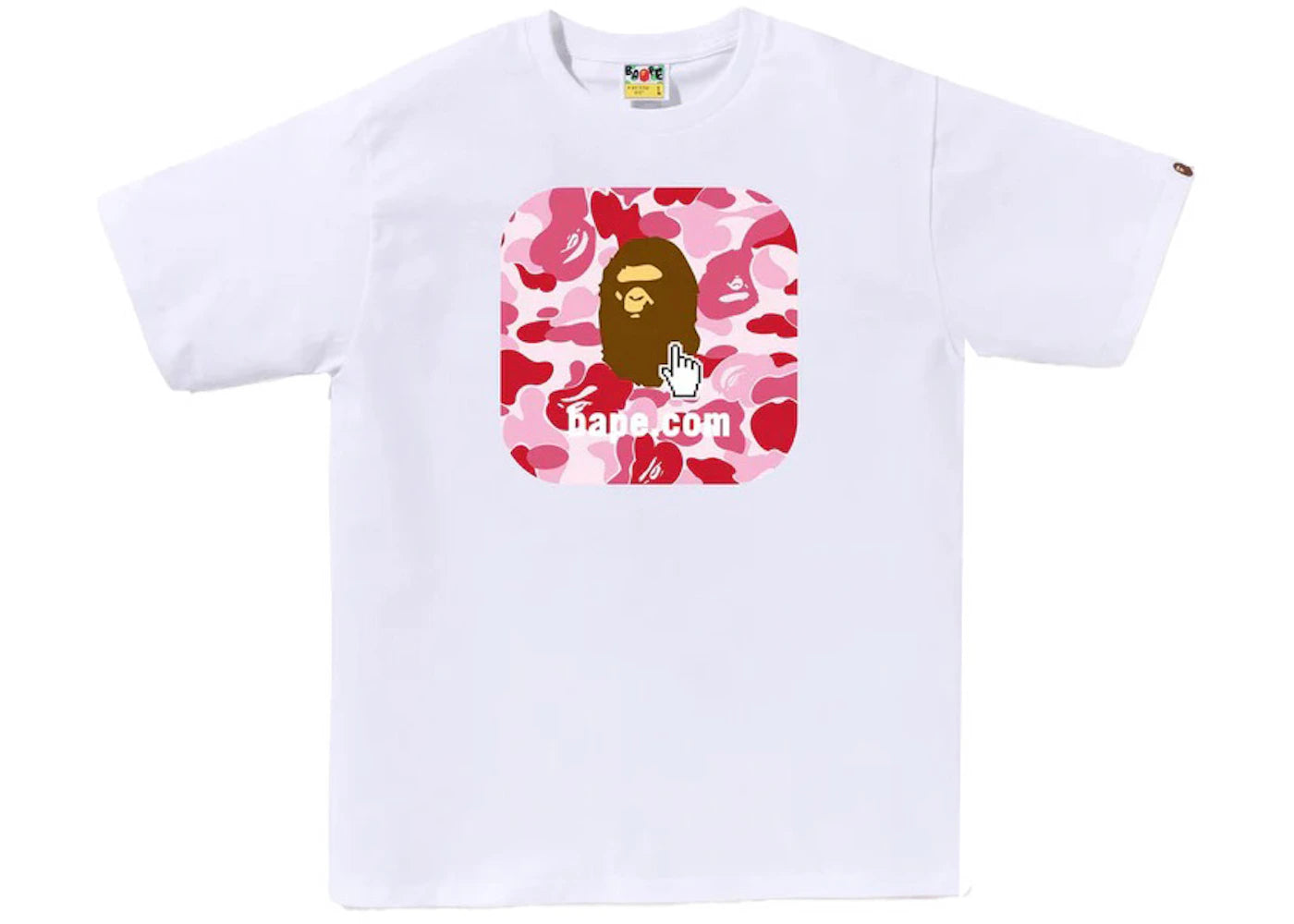 BAPE ABC Camo BAPE Online ABC Tee White/Pink