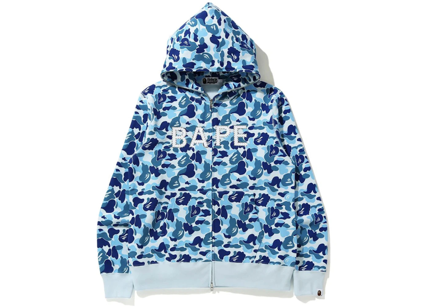 BAPE ABC Camo BAPE Swarvoski Full Zip Hoodie Blue