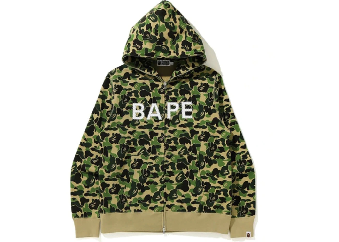 BAPE ABC Camo BAPE Swarvoski Full Zip Hoodie Green