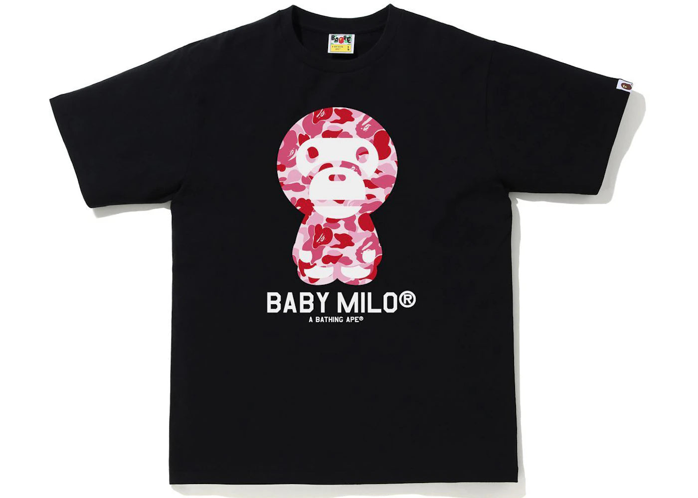 BAPE ABC Camo Baby Milo Tee Black/Pink