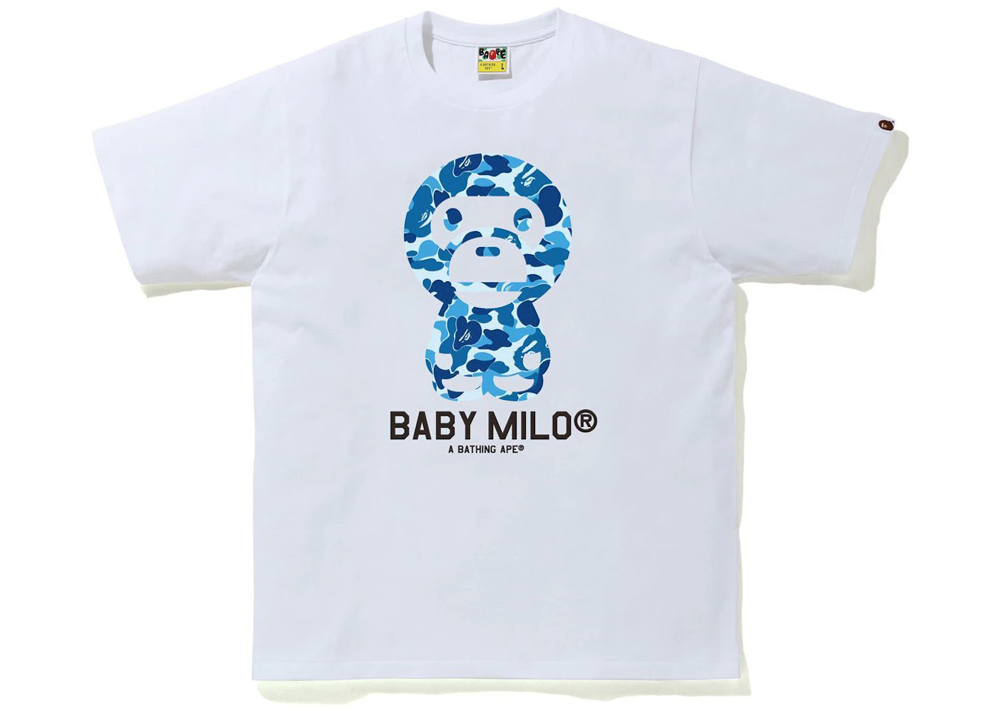 BAPE ABC Camo Baby Milo Tee White/Blue