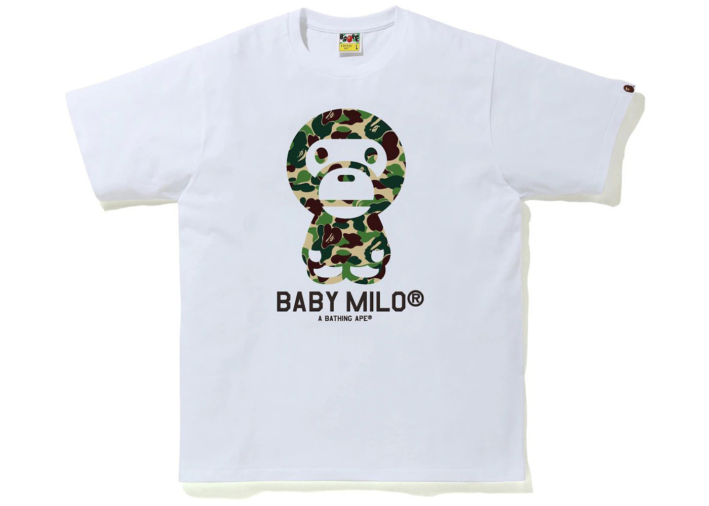 BAPE ABC Camo Baby Milo Tee White/Green