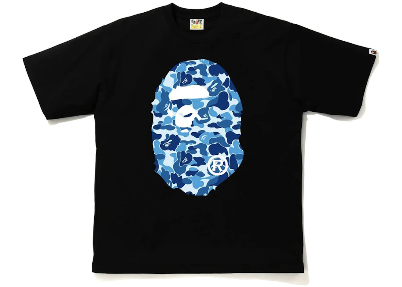 BAPE ABC Camo Big Ape Head Relaxed Tee Black/Blue